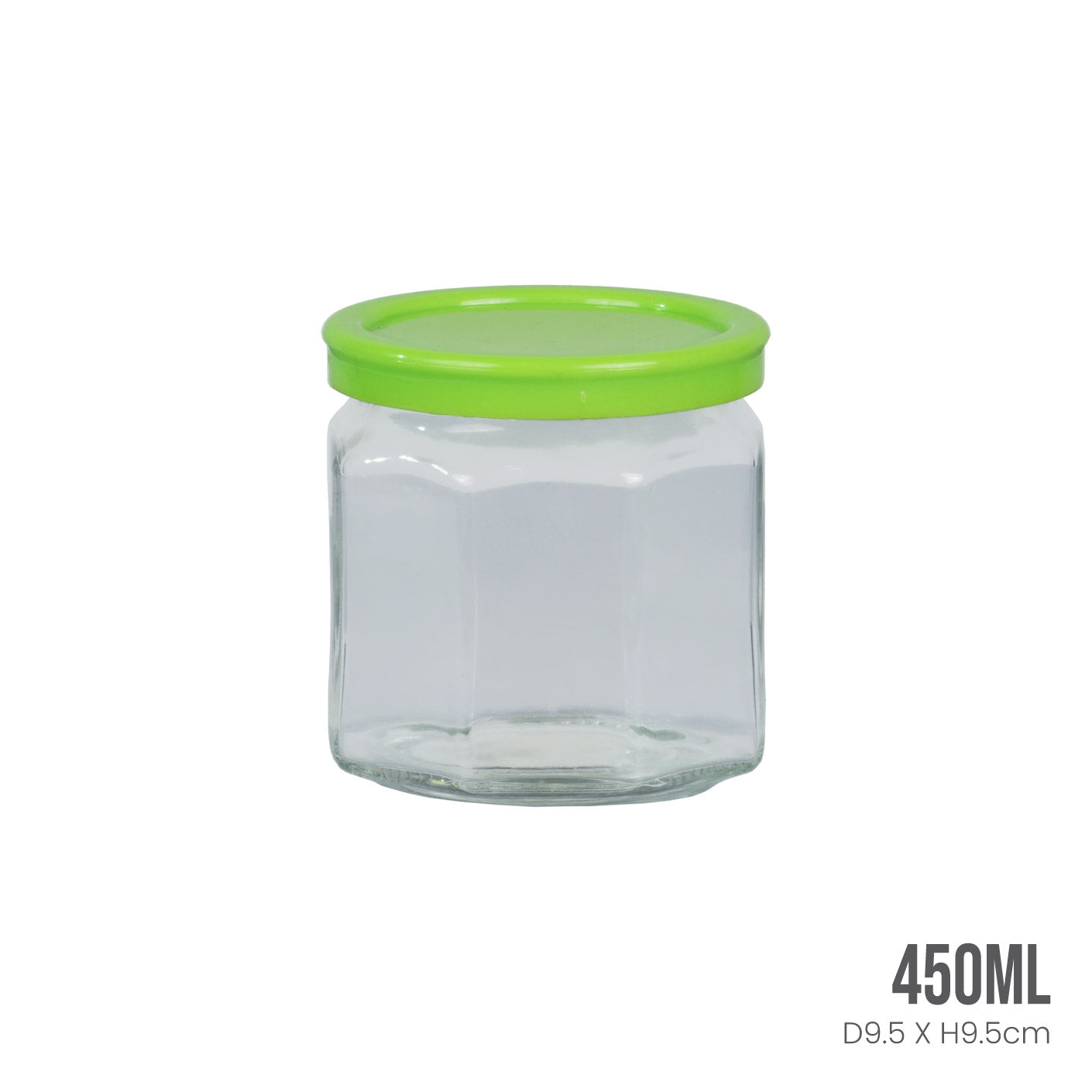 GLASS BOTTLE W LID 450ML 812 (HFH8774)