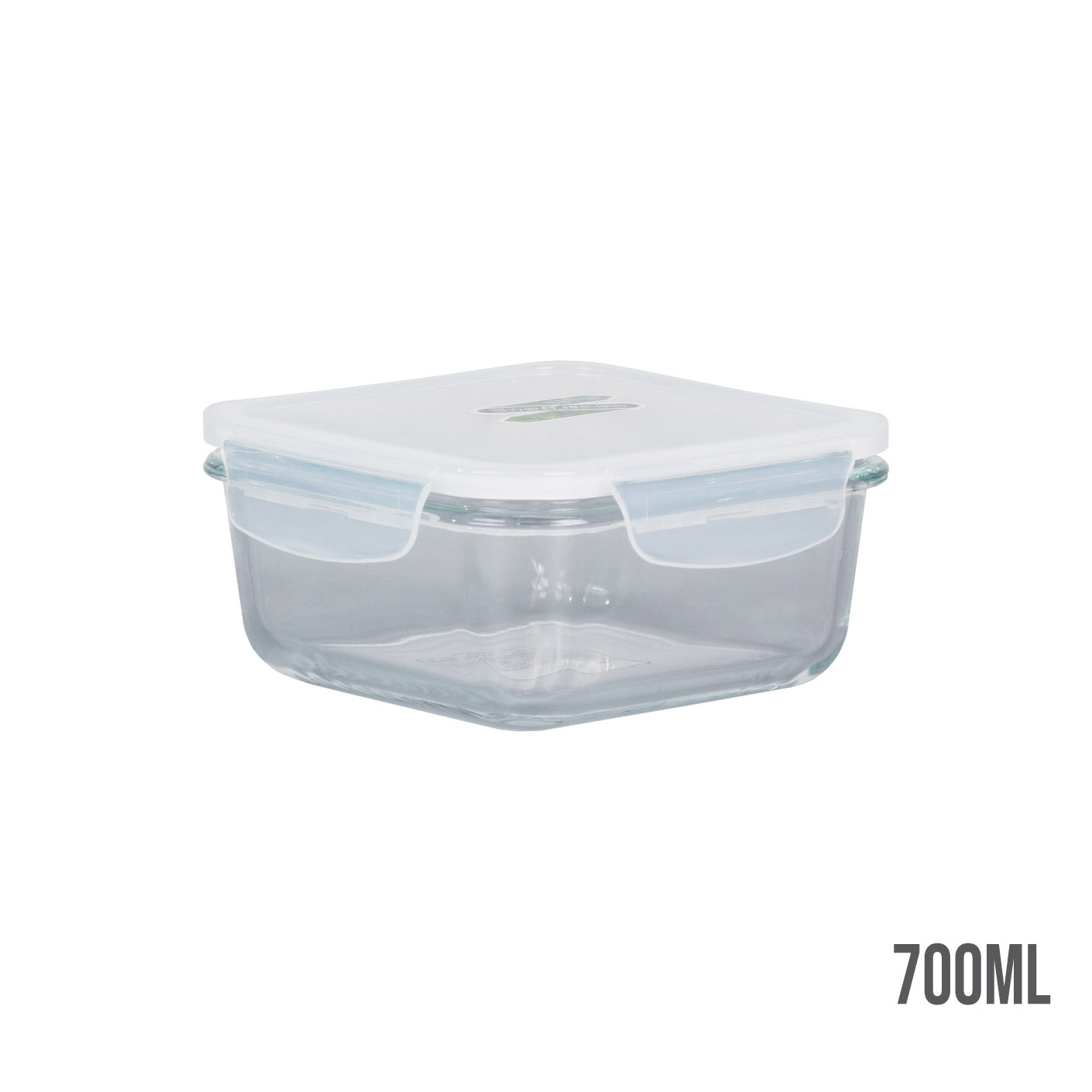 GLASS CONTAINER W/F.T LID 700ML/SQ #H907 (HFH8908)
