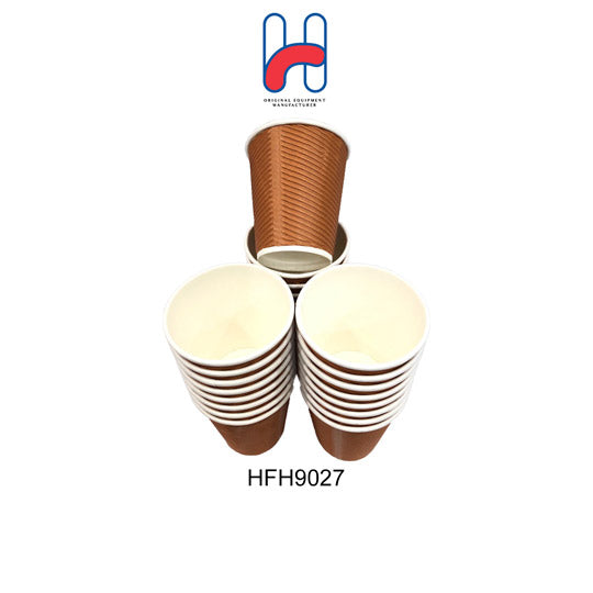 DISPO-PAPER CUP 25S/12OZ HD/WAVE (HFH9027)