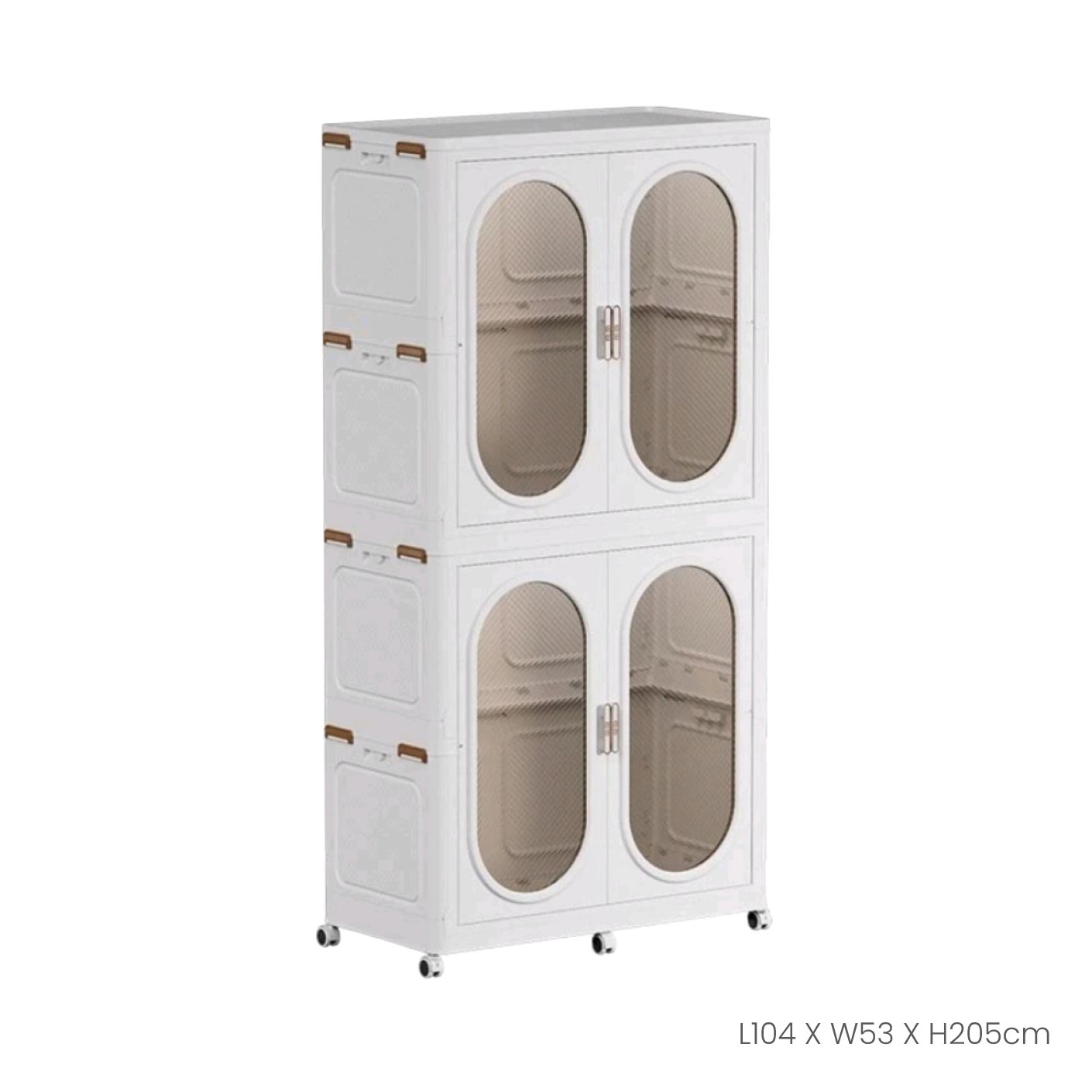 2 TIER-4D-6WHEELS CABINET (HFH9134)
