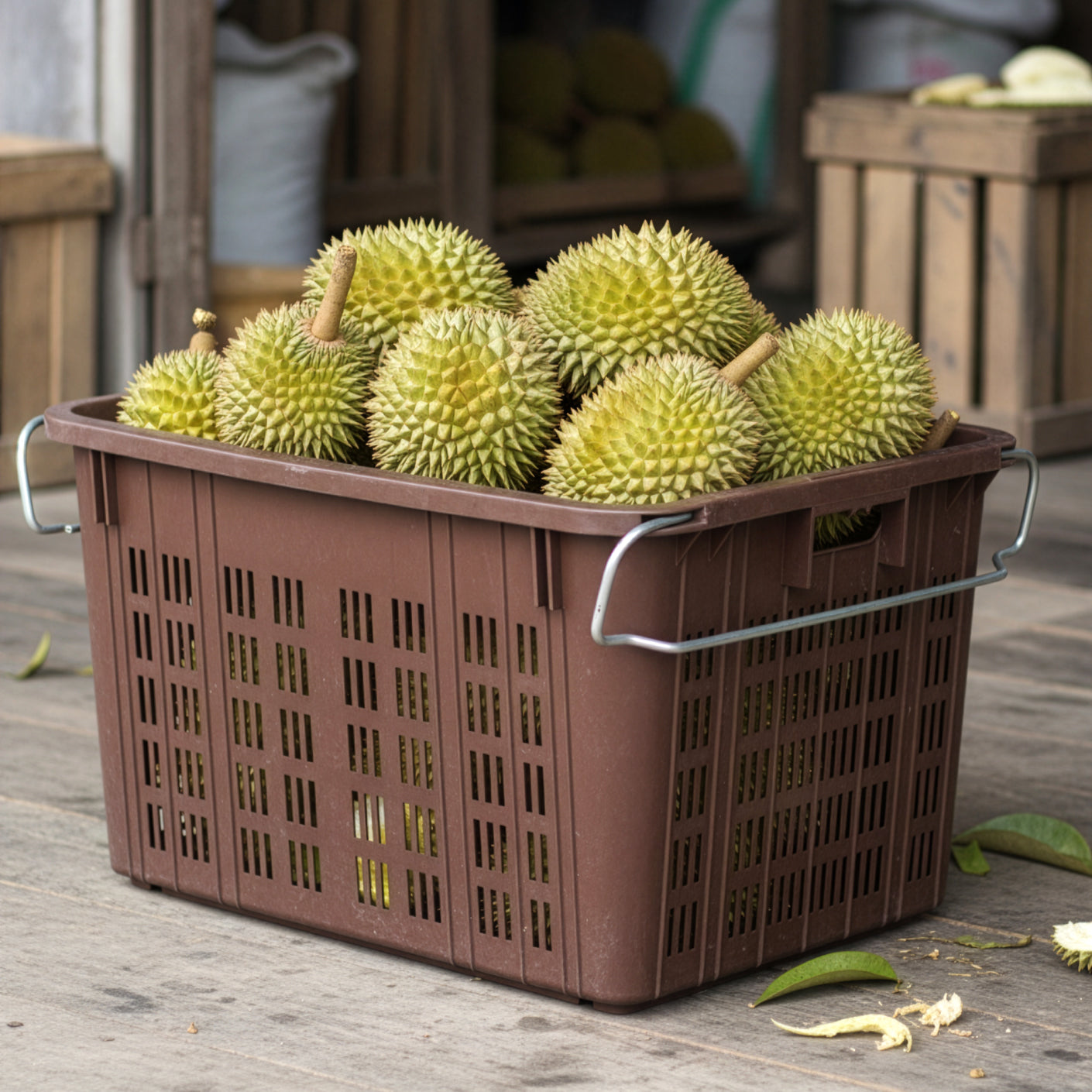 METAL HANDLE INDUSTRIAL BASKET (ID4720)