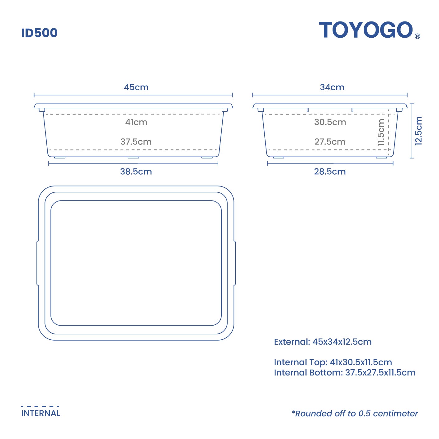 RECTANGLE BASIN (ID500)