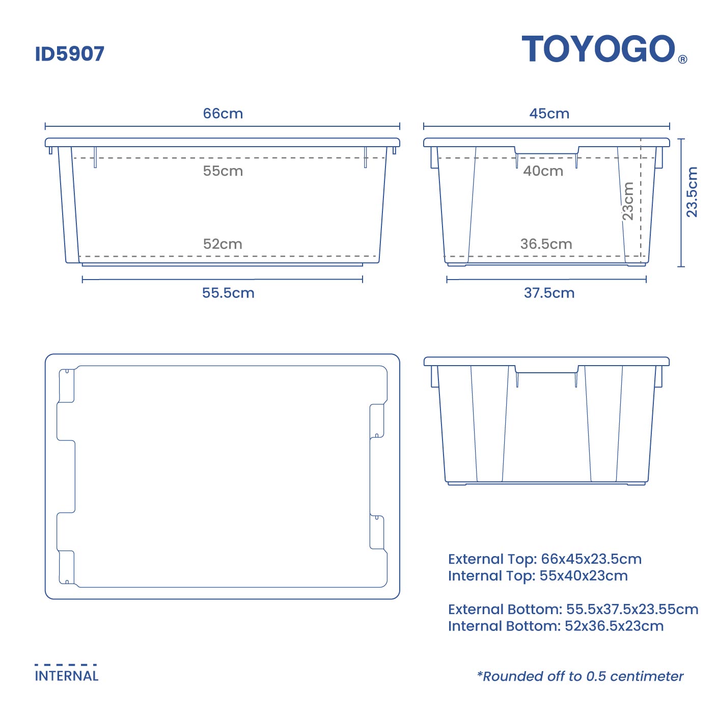 INDUSTRIAL PLASTIC CONTAINER (ID5907)