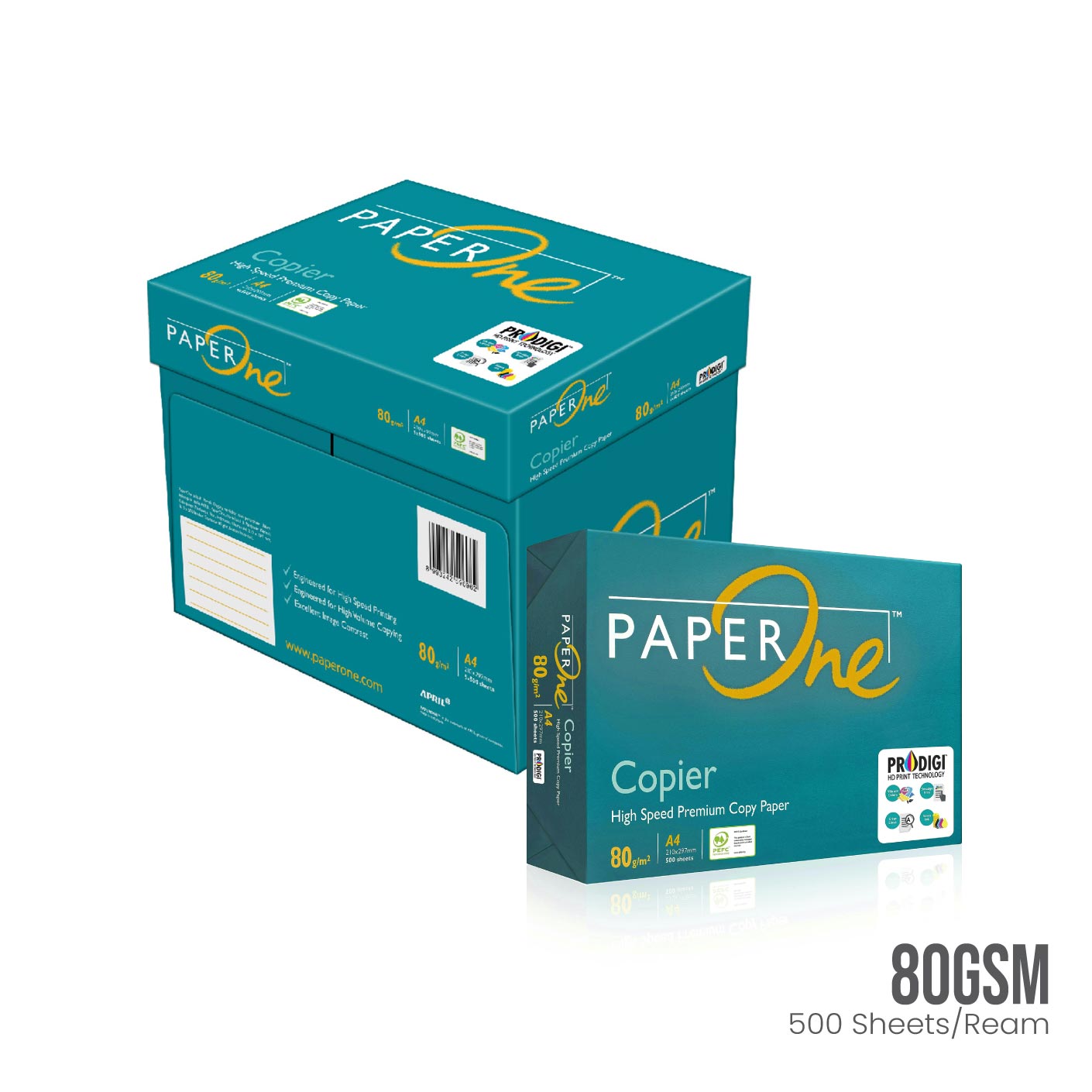 A4 COPIER PAPERONE 80G GREEN (PAP080A4JGR)(JPP8014G)
