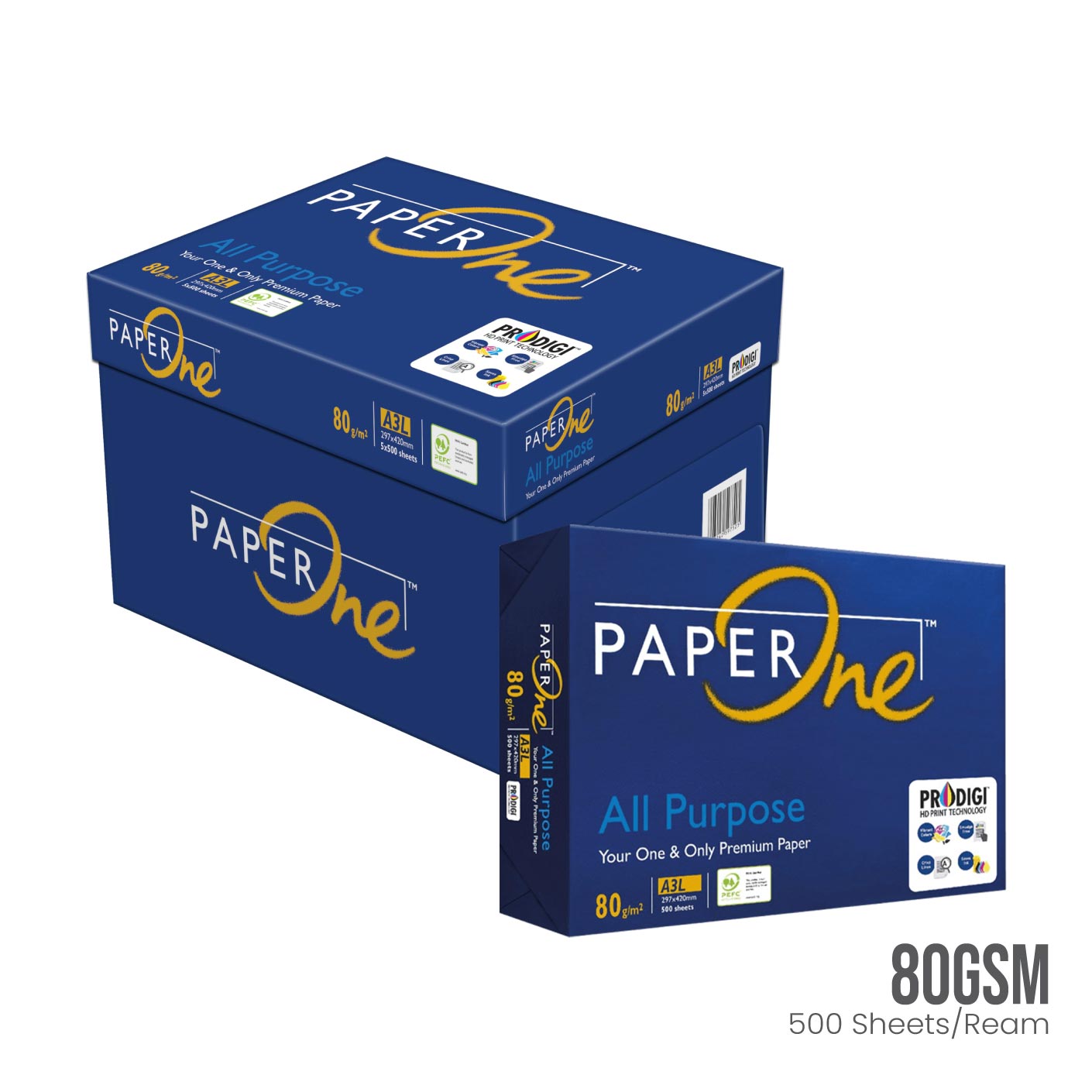 A3 ALL PURPOSE PAPERONE 80G BLUE (PAP080A3JBL) (JPP8013B)