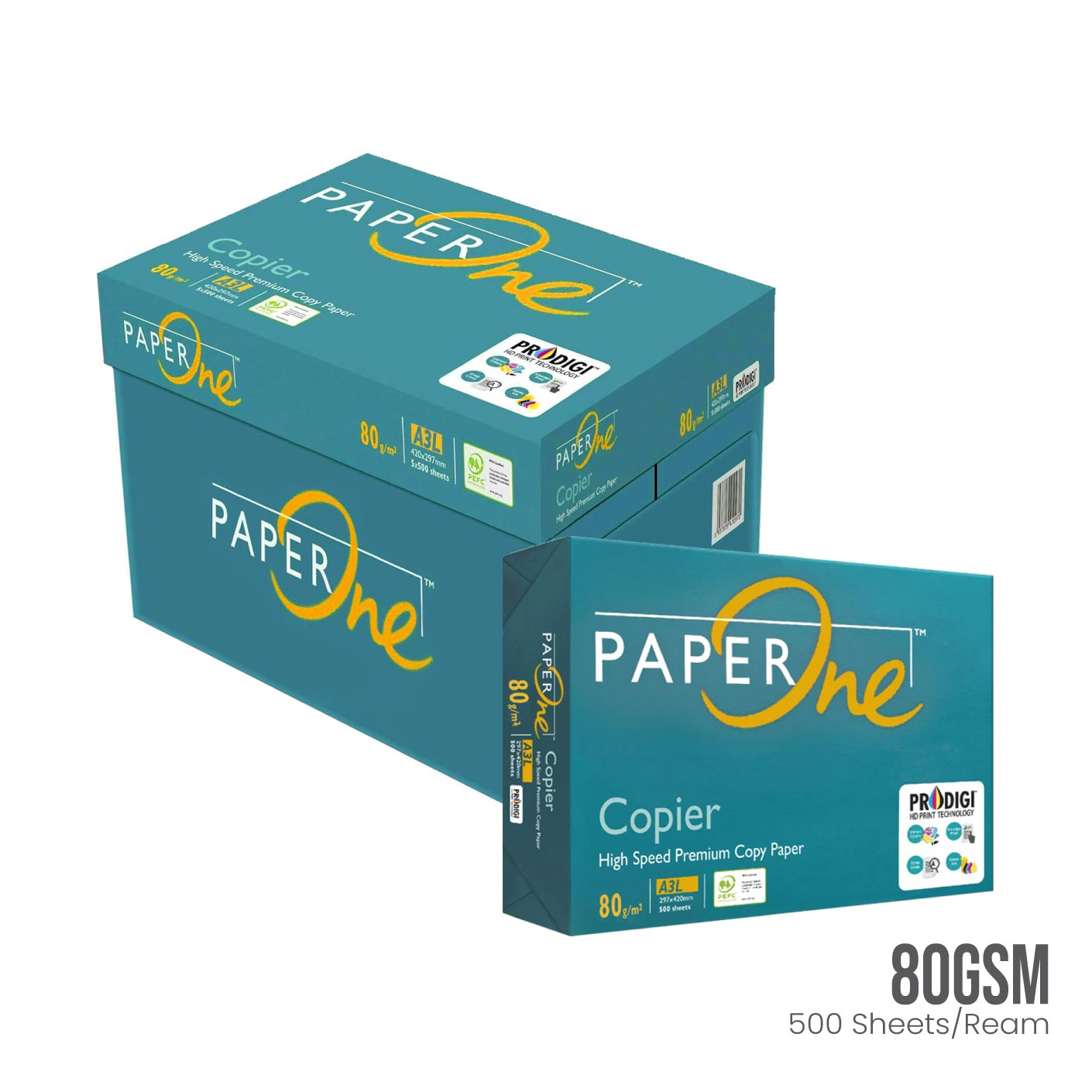 A3 COPIER PAPERONE 80G GREEN (PAP080A3JGR)(JPP8013G)