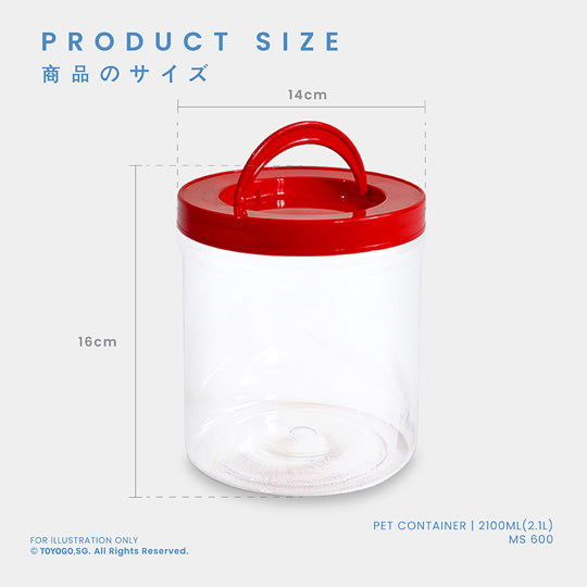 PET CONTAINER (15-MC600) (MS600-40)
