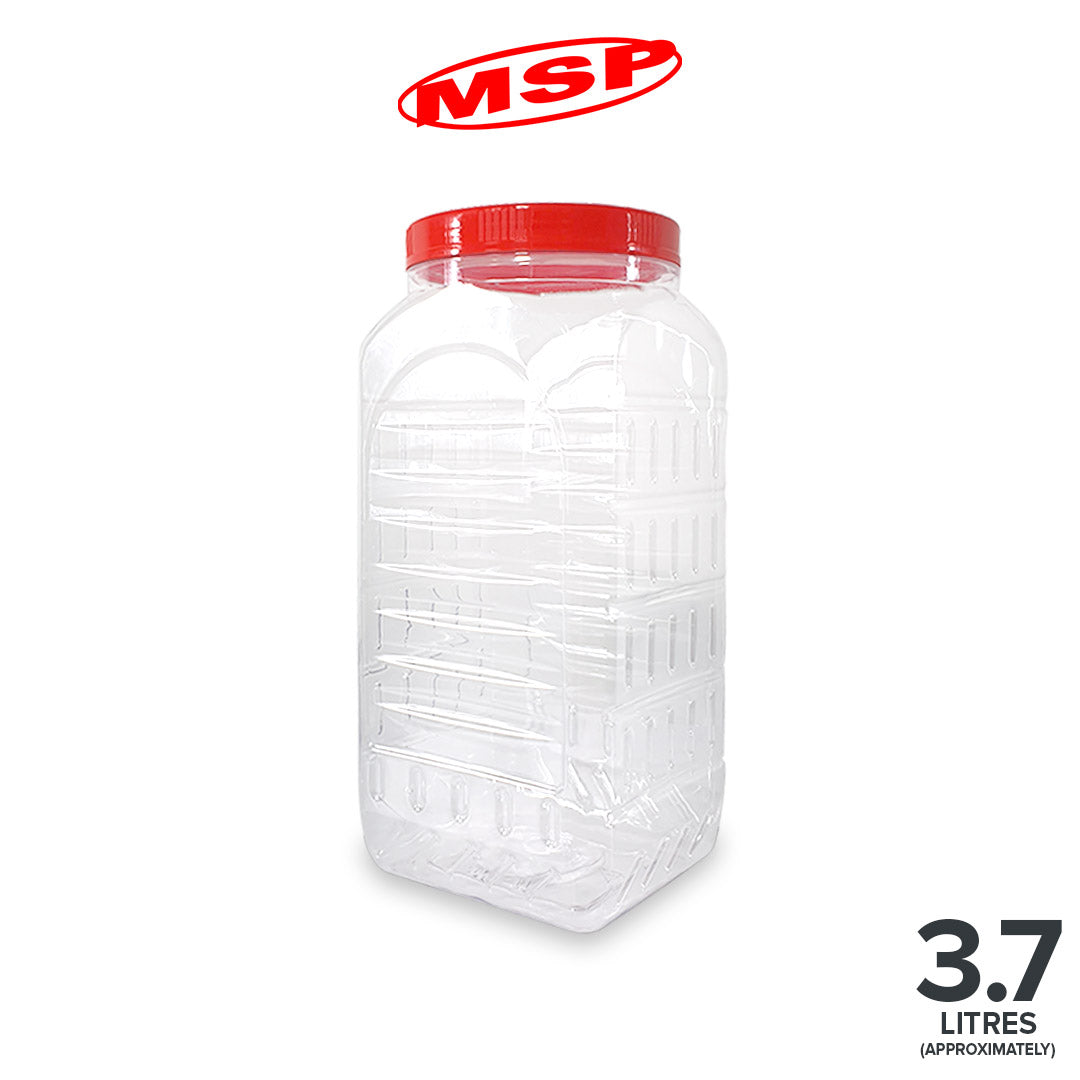 PET CONTAINER (08-4008) 36PC/PKT (MS4008SQ-36)