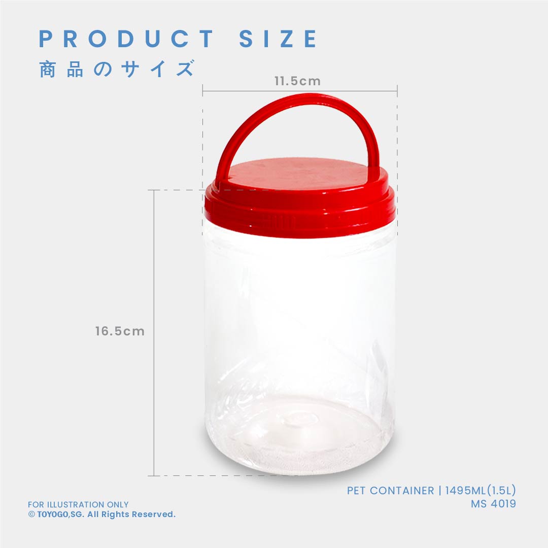 PET CONTAINER (13-MS4019) 45PC/PKT (MS4019-45)