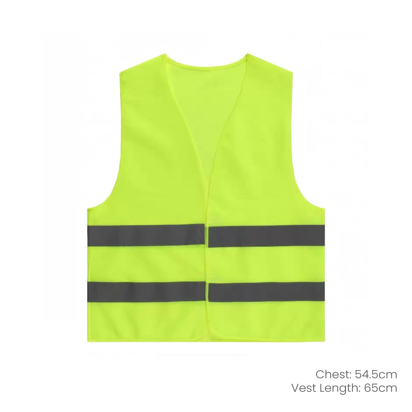 SAFETY VEST WITH REFLECTIVE STRIPES (V NECK-GREEN) (NB5001)