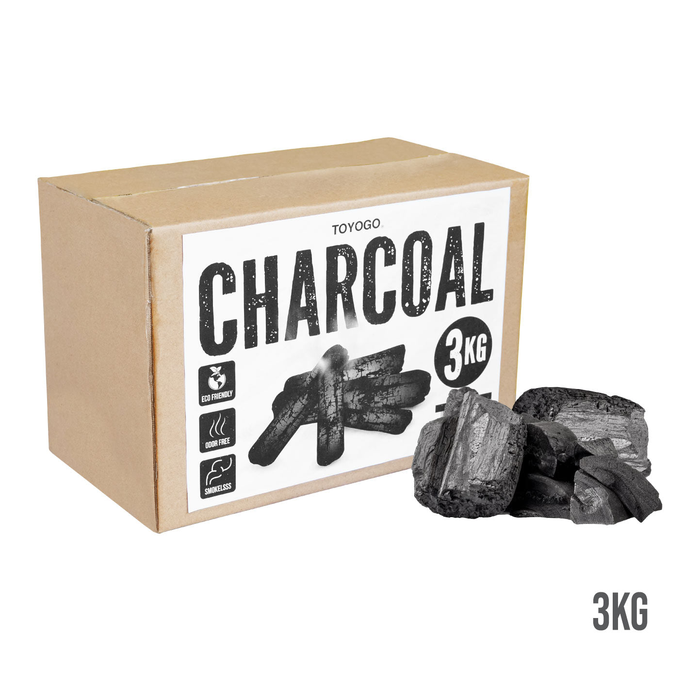 BBQ MANGROVE WOOD CHARCOAL 3KG (NSH1001)