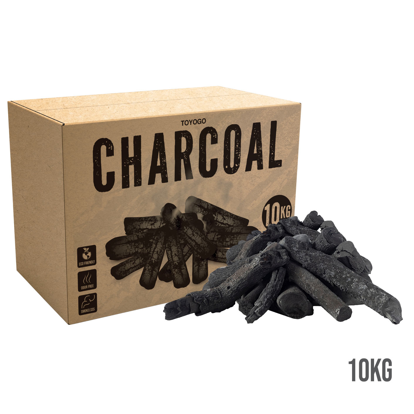 BBQ MANGROVE WOOD CHARCOAL 10KG (NSH1003)