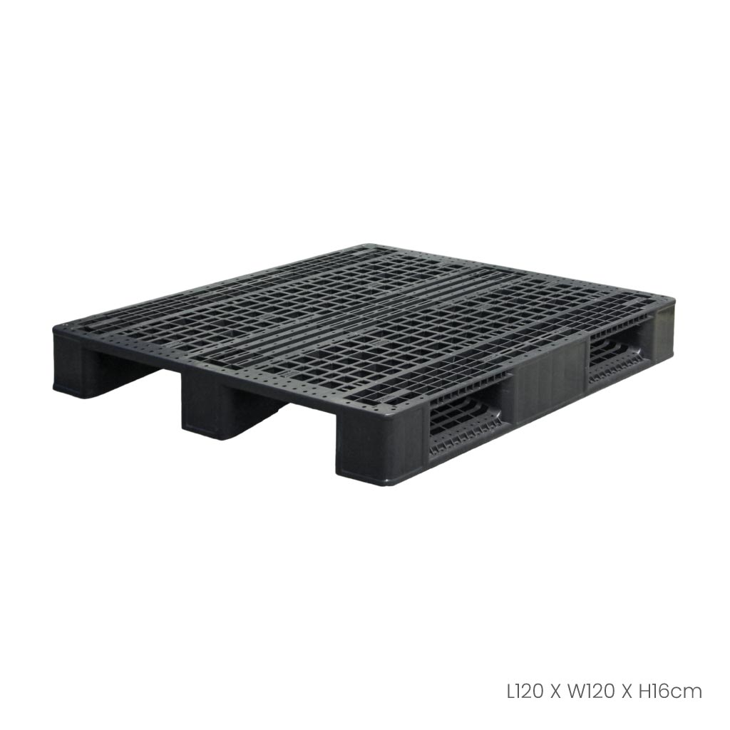(BLACK) INDUSTRIAL PLASTIC PALLET (P-1212)
