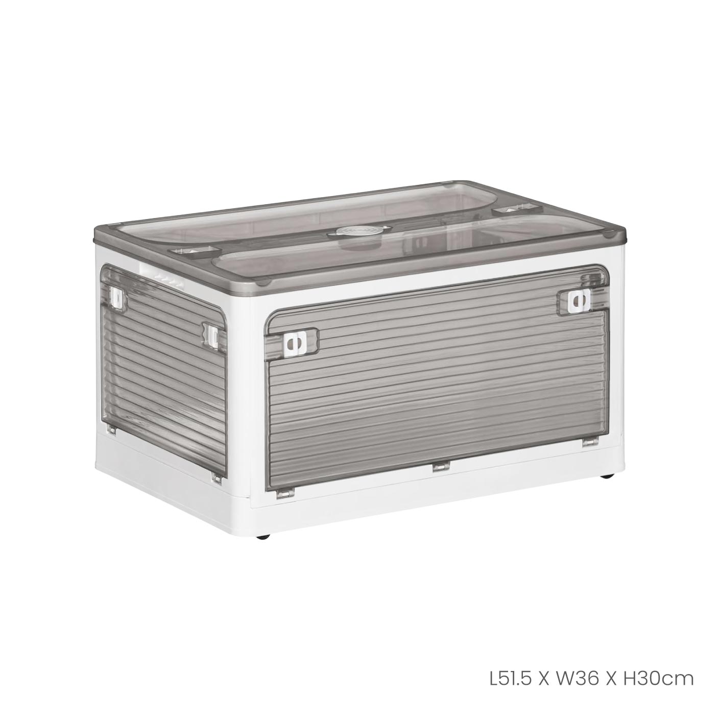FOLDABLE STORAGE BOX W COVER 515X360X300 (VNB9003)